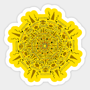 Aztec Mandala Sticker